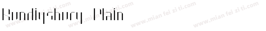 Rundigsburg Plain字体转换